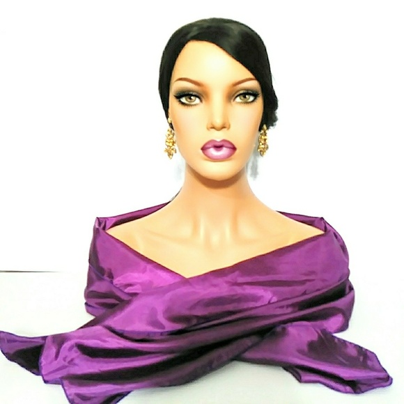 Bobbie Rose Purple Scarf - Picture 3 of 5